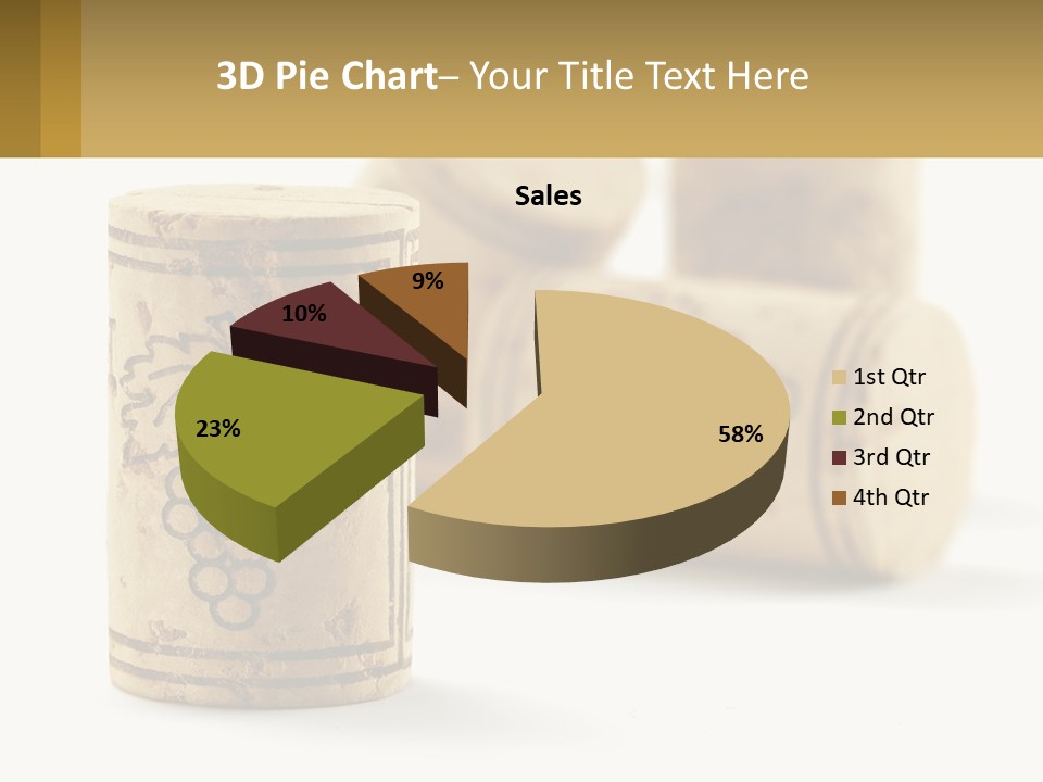A Group Of Wine Corks Sitting Next To Each Other PowerPoint Template
