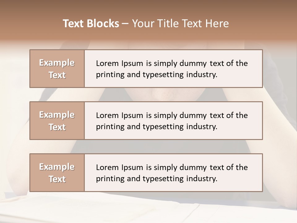 A Young Boy Sitting At A Desk With His Hands On His Head PowerPoint Template