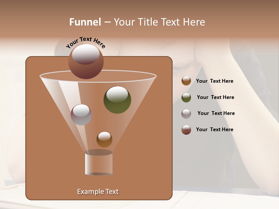 A Young Boy Sitting At A Desk With His Hands On His Head PowerPoint Template