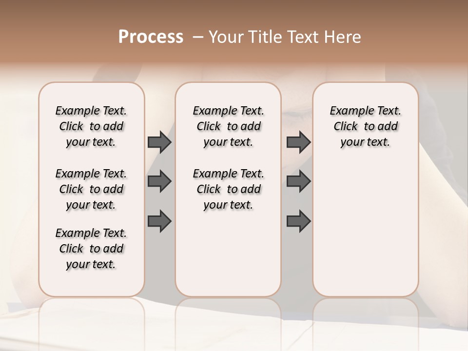A Young Boy Sitting At A Desk With His Hands On His Head PowerPoint Template