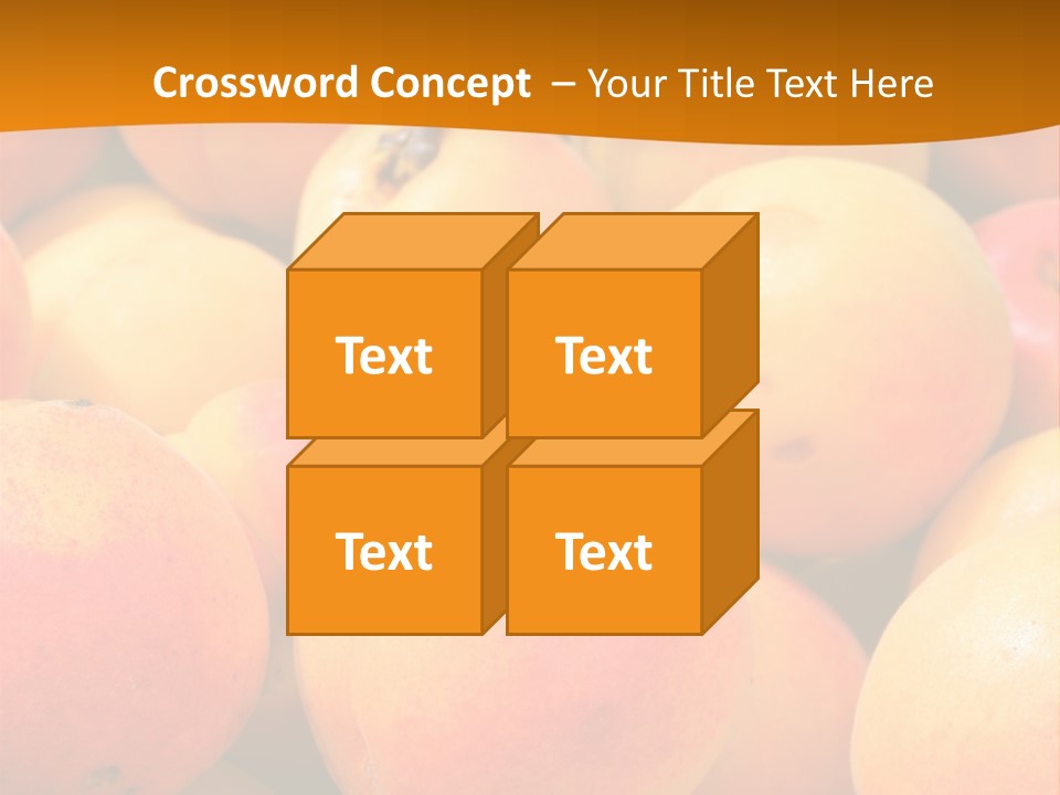 A Pile Of Peaches With Leaves On Top Of Them PowerPoint Template