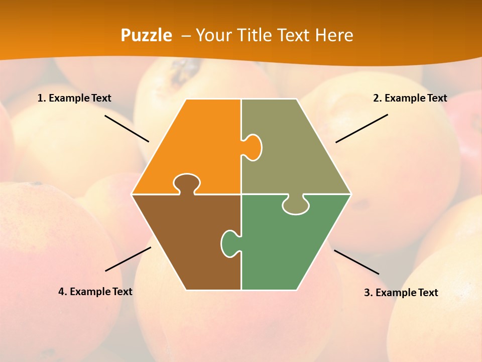 A Pile Of Peaches With Leaves On Top Of Them PowerPoint Template
