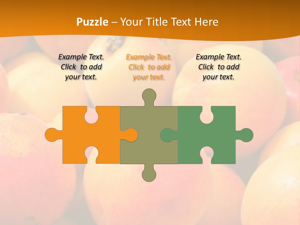 A Pile Of Peaches With Leaves On Top Of Them PowerPoint Template