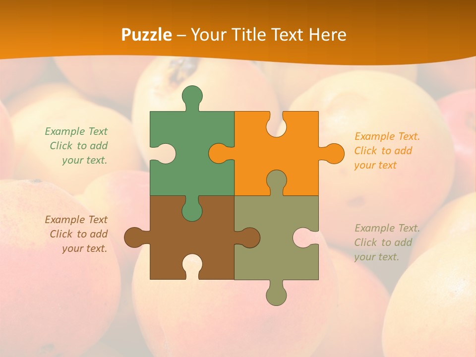 A Pile Of Peaches With Leaves On Top Of Them PowerPoint Template