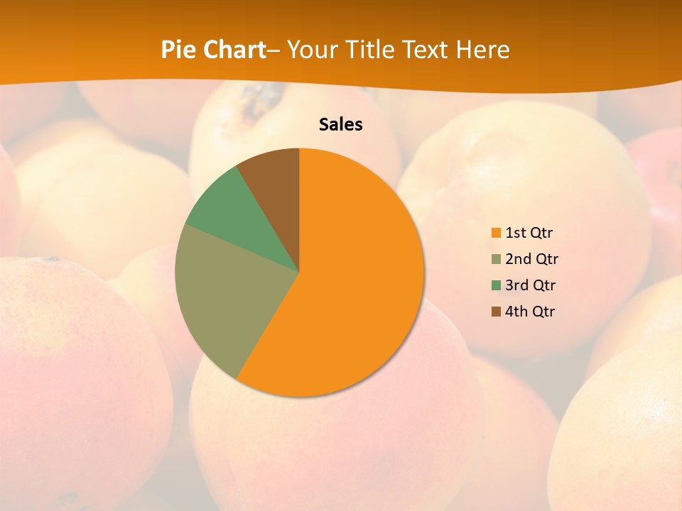 A Pile Of Peaches With Leaves On Top Of Them PowerPoint Template