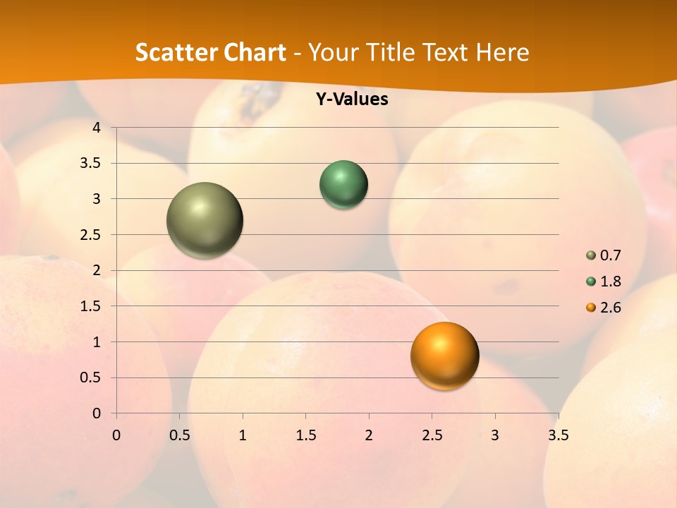 A Pile Of Peaches With Leaves On Top Of Them PowerPoint Template