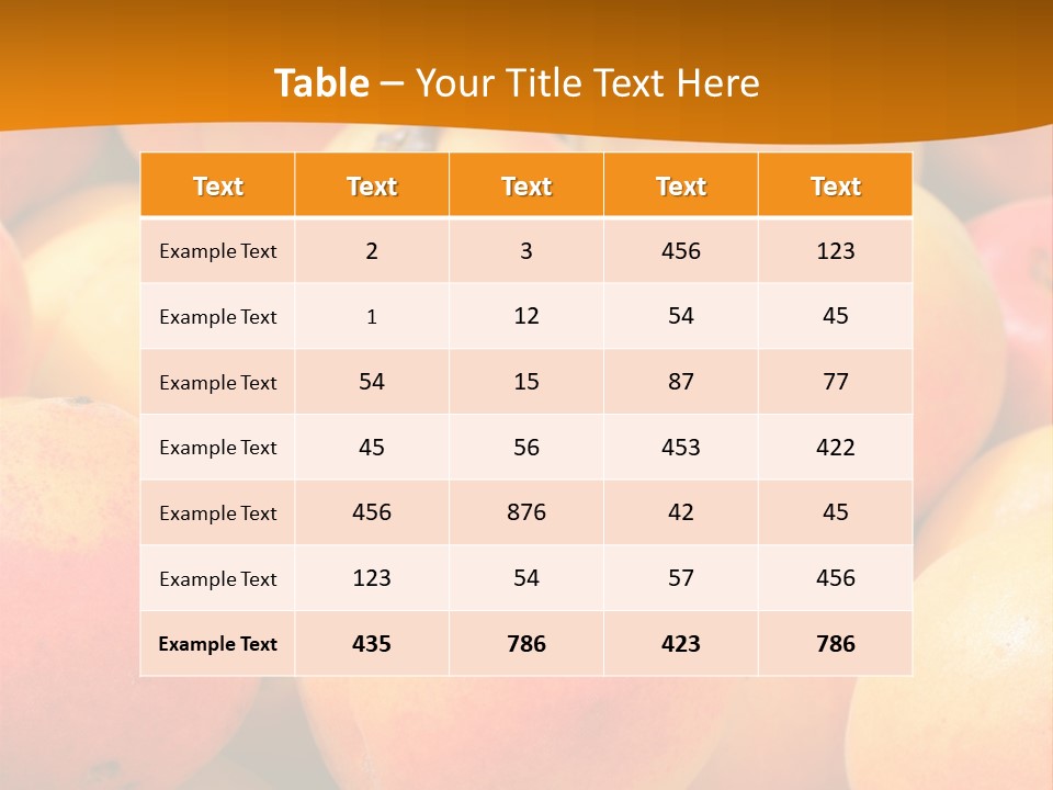 A Pile Of Peaches With Leaves On Top Of Them PowerPoint Template