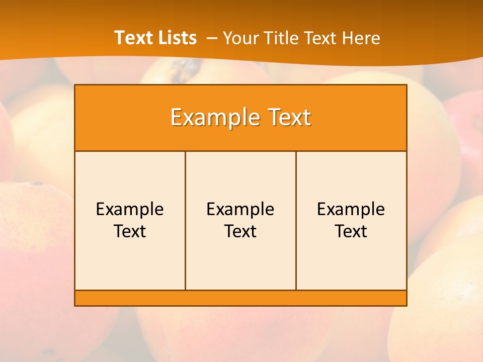 A Pile Of Peaches With Leaves On Top Of Them PowerPoint Template