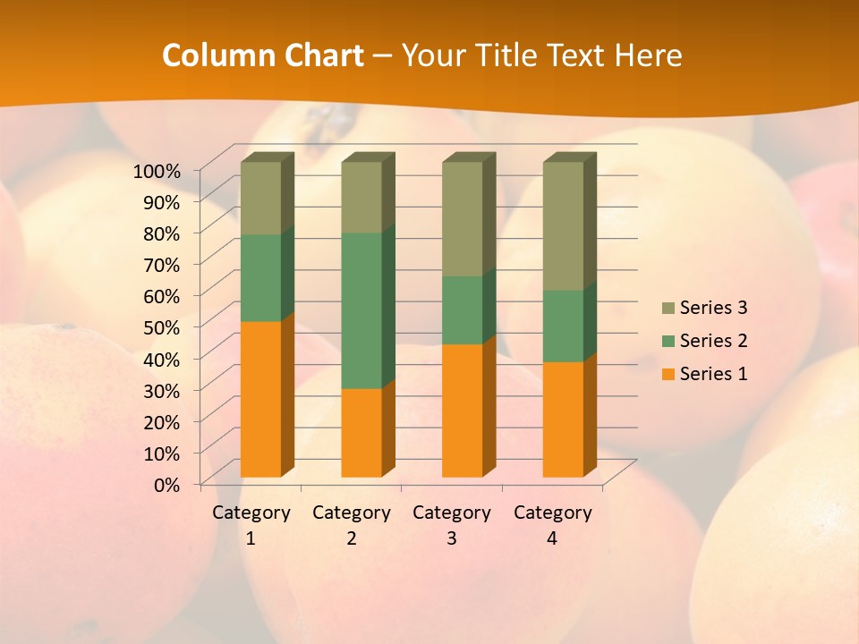 A Pile Of Peaches With Leaves On Top Of Them PowerPoint Template