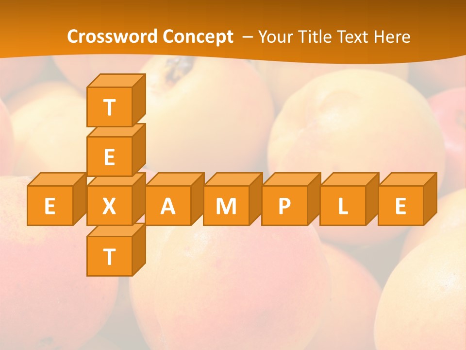 A Pile Of Peaches With Leaves On Top Of Them PowerPoint Template