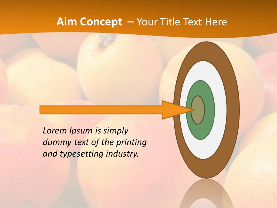 A Pile Of Peaches With Leaves On Top Of Them PowerPoint Template