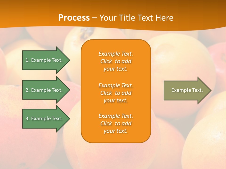 A Pile Of Peaches With Leaves On Top Of Them PowerPoint Template
