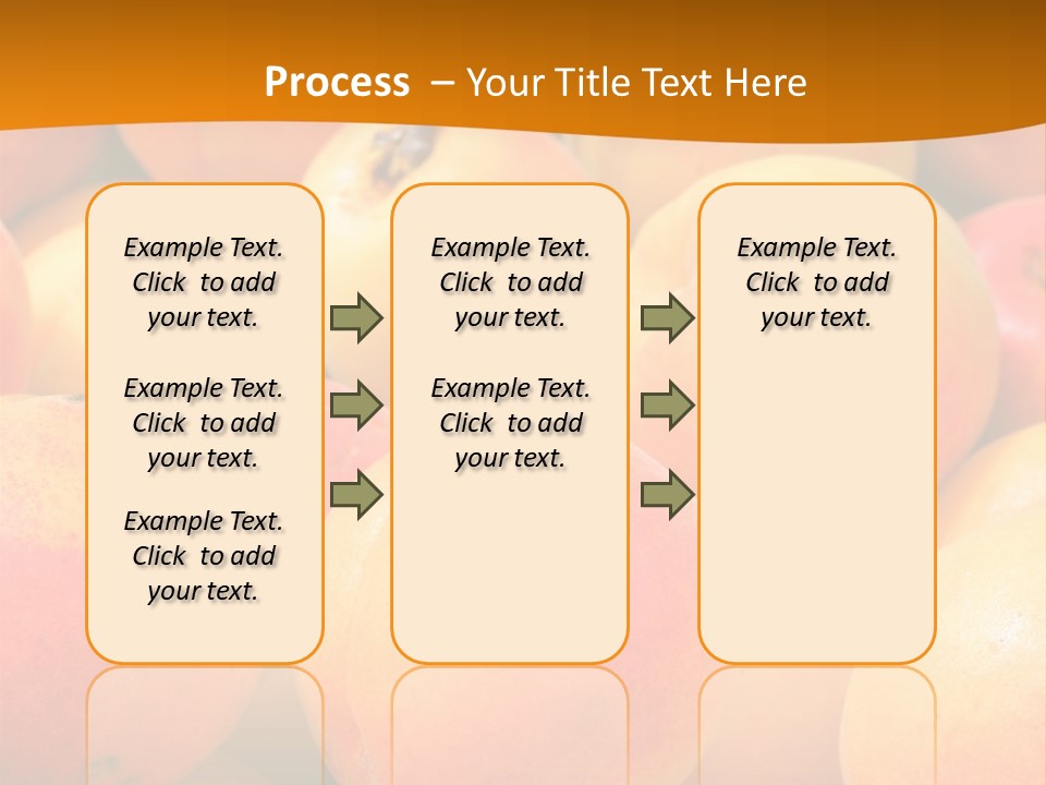 A Pile Of Peaches With Leaves On Top Of Them PowerPoint Template