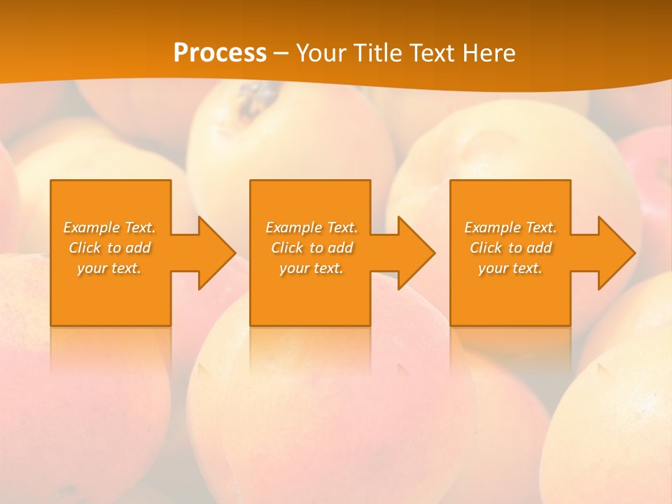 A Pile Of Peaches With Leaves On Top Of Them PowerPoint Template
