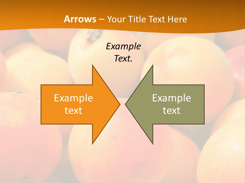 A Pile Of Peaches With Leaves On Top Of Them PowerPoint Template
