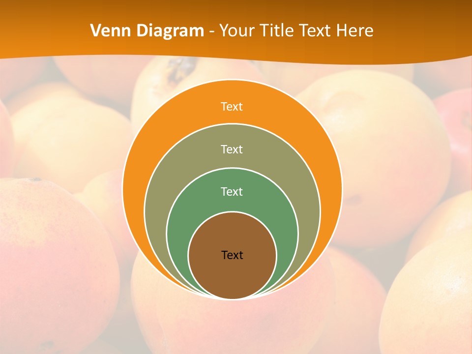 A Pile Of Peaches With Leaves On Top Of Them PowerPoint Template