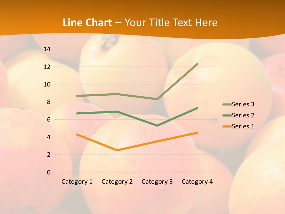 A Pile Of Peaches With Leaves On Top Of Them PowerPoint Template