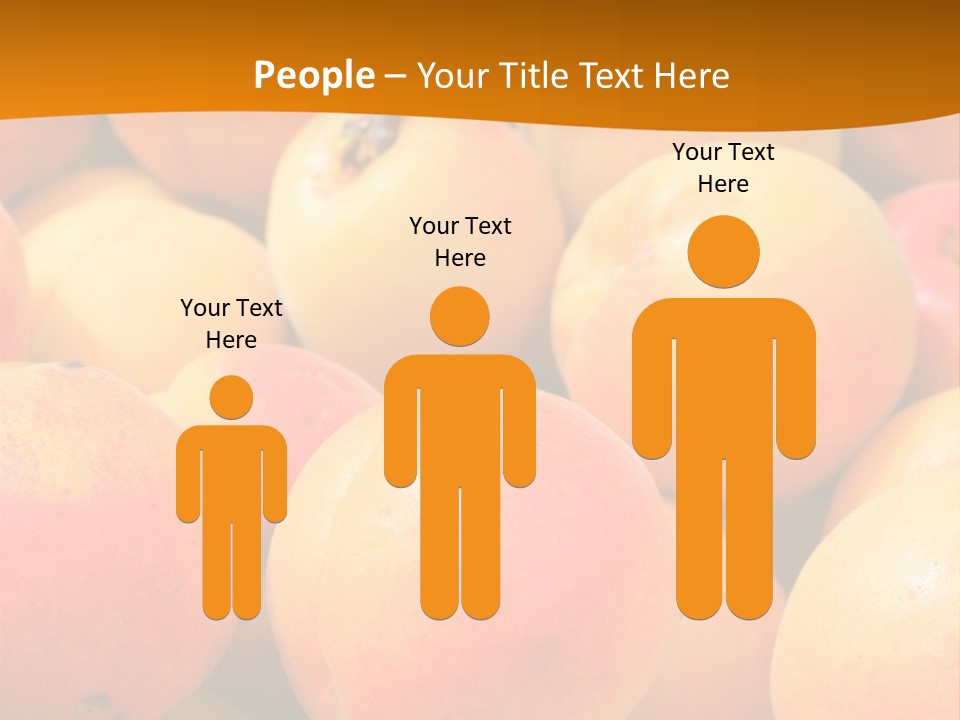 A Pile Of Peaches With Leaves On Top Of Them PowerPoint Template