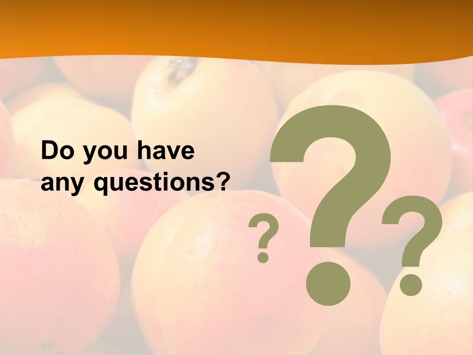 A Pile Of Peaches With Leaves On Top Of Them PowerPoint Template