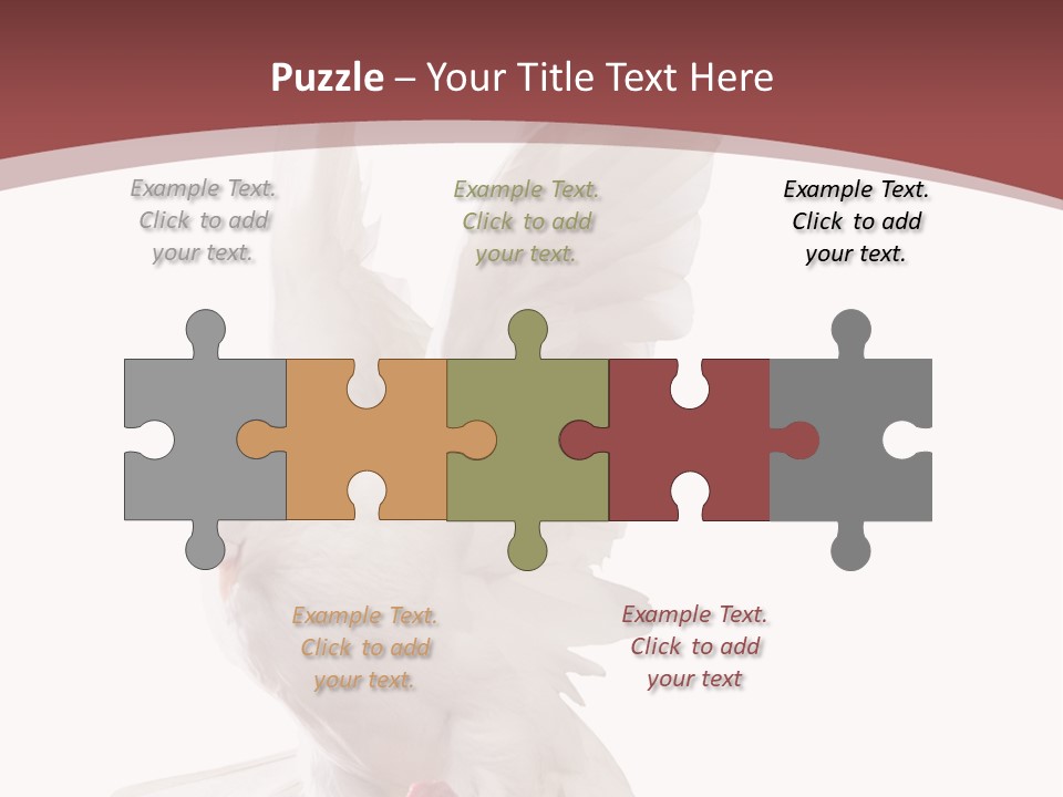 A White Dove Flying In The Air With Its Wings Spread PowerPoint Template