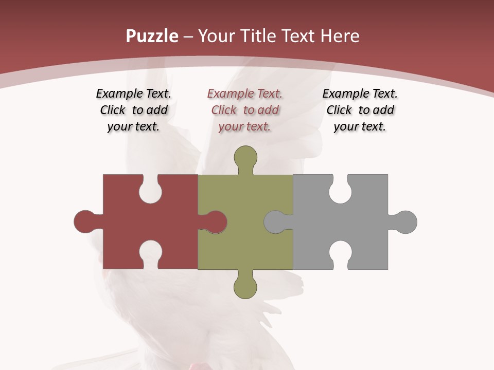 A White Dove Flying In The Air With Its Wings Spread PowerPoint Template