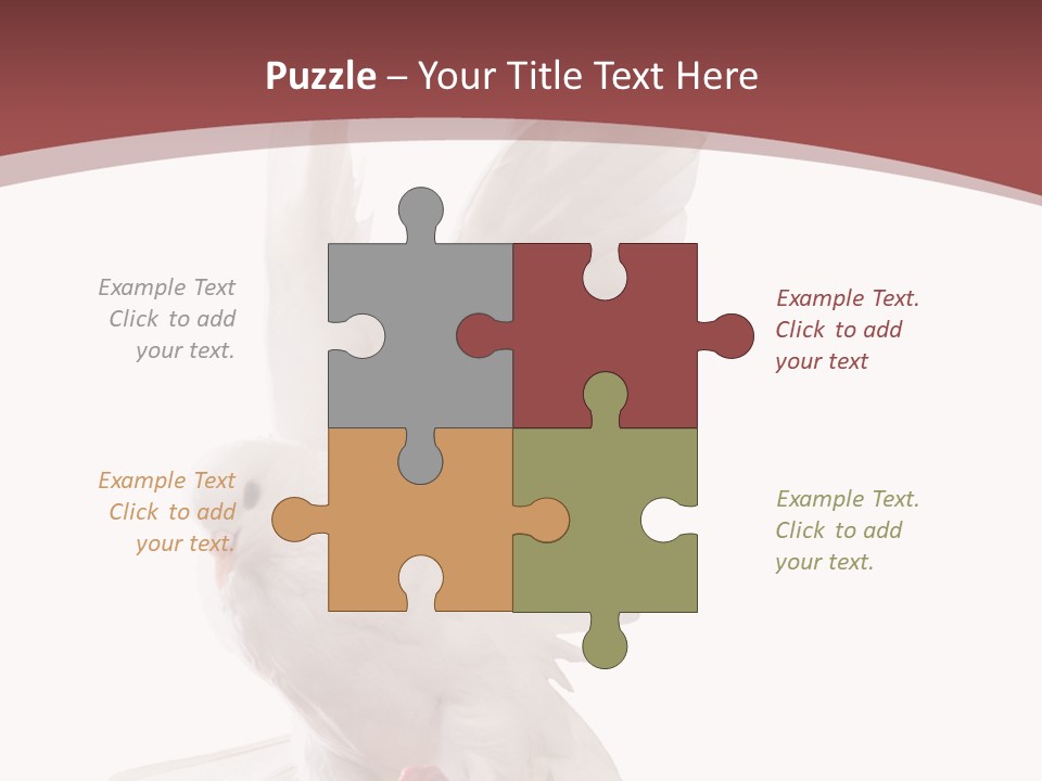 A White Dove Flying In The Air With Its Wings Spread PowerPoint Template