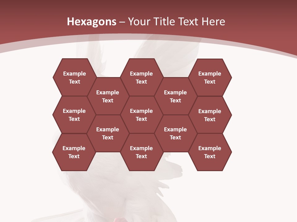 A White Dove Flying In The Air With Its Wings Spread PowerPoint Template