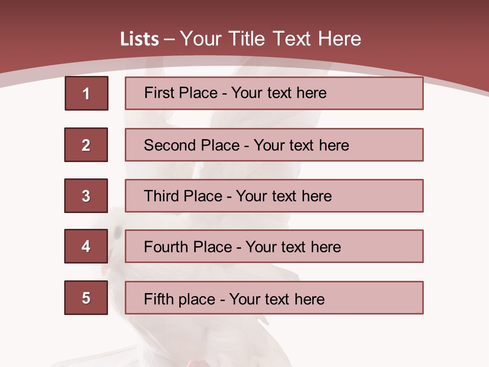A White Dove Flying In The Air With Its Wings Spread PowerPoint Template