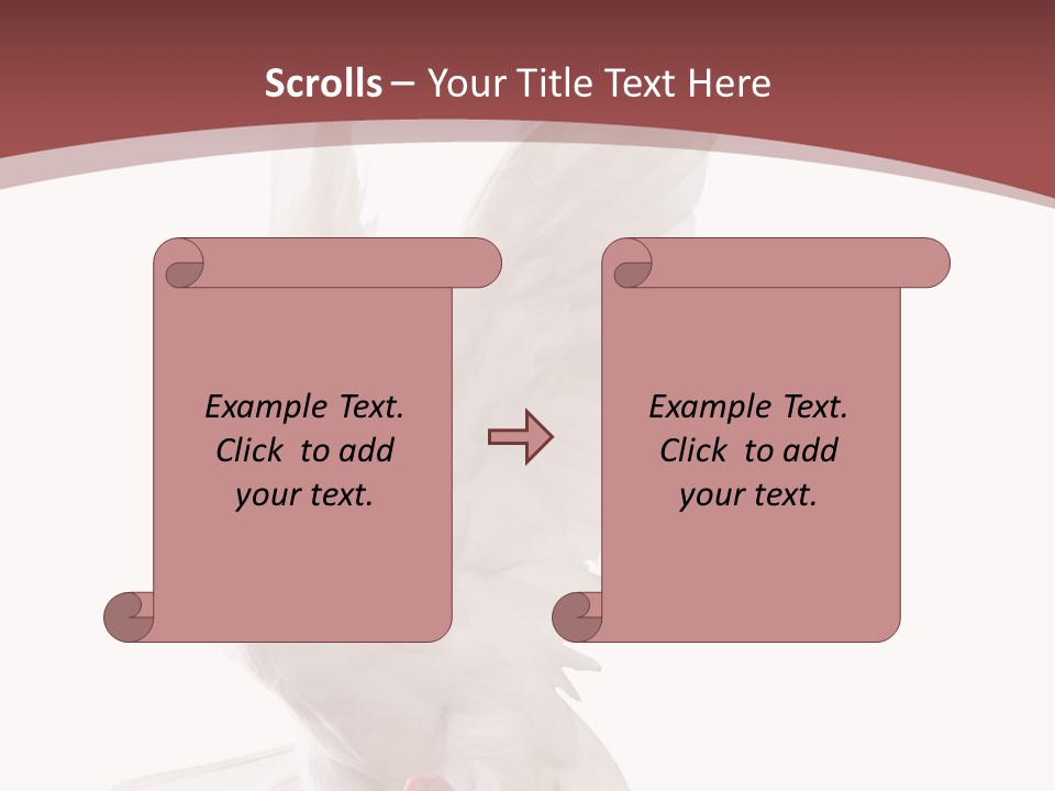 A White Dove Flying In The Air With Its Wings Spread PowerPoint Template