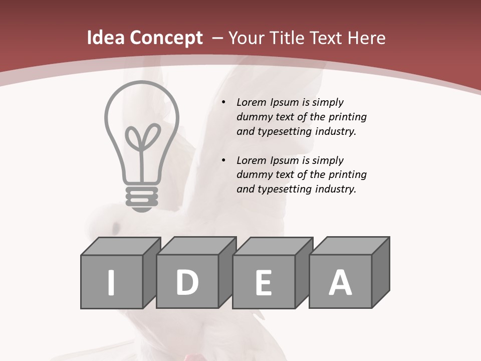 A White Dove Flying In The Air With Its Wings Spread PowerPoint Template