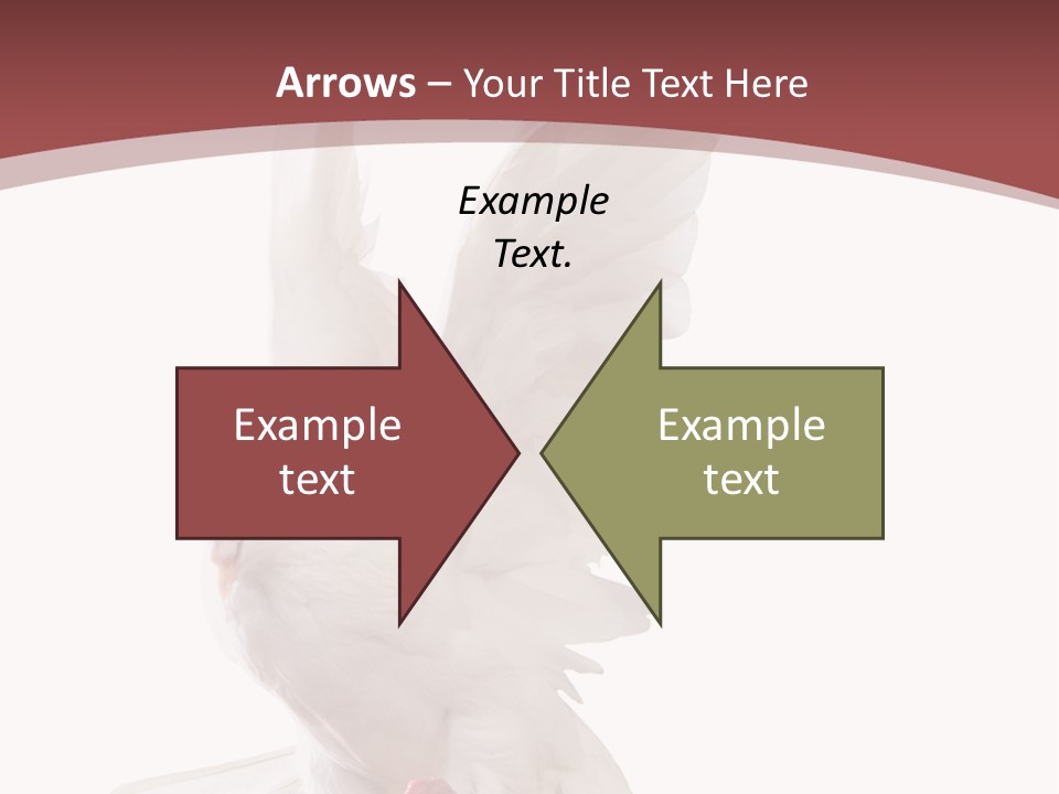 A White Dove Flying In The Air With Its Wings Spread PowerPoint Template