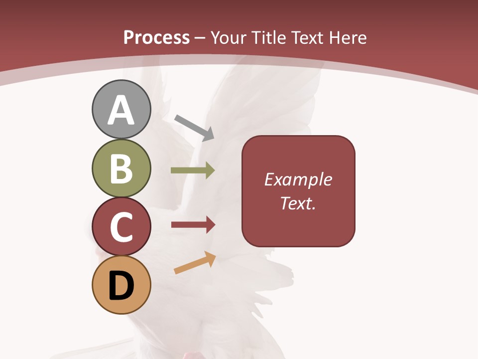 A White Dove Flying In The Air With Its Wings Spread PowerPoint Template