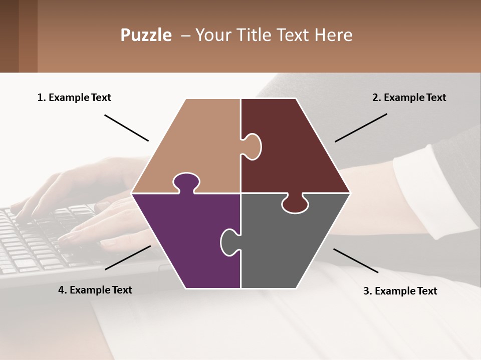 A Pregnant Woman Typing On A Laptop Computer PowerPoint Template