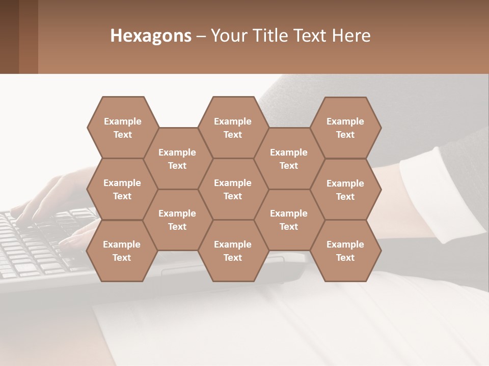 A Pregnant Woman Typing On A Laptop Computer PowerPoint Template