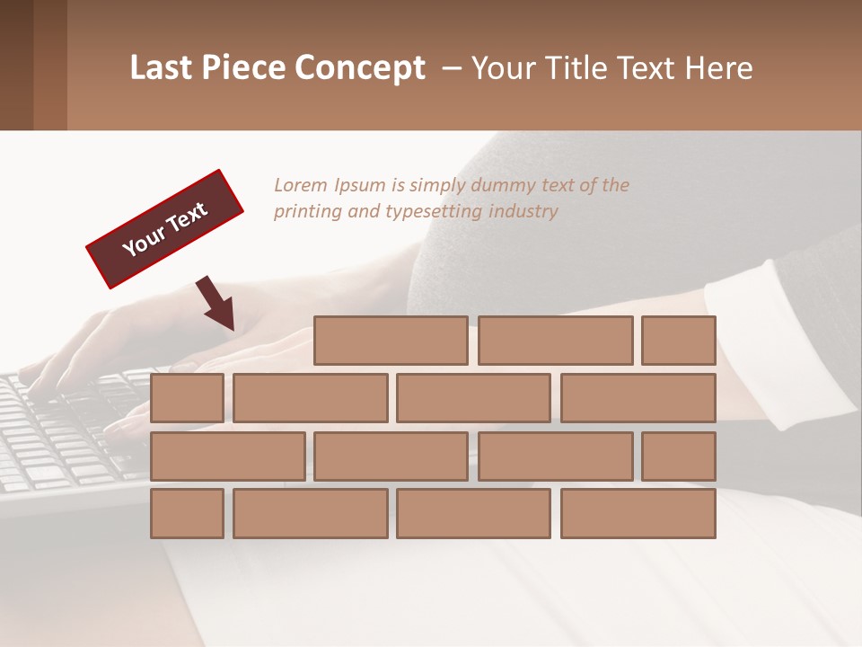 A Pregnant Woman Typing On A Laptop Computer PowerPoint Template