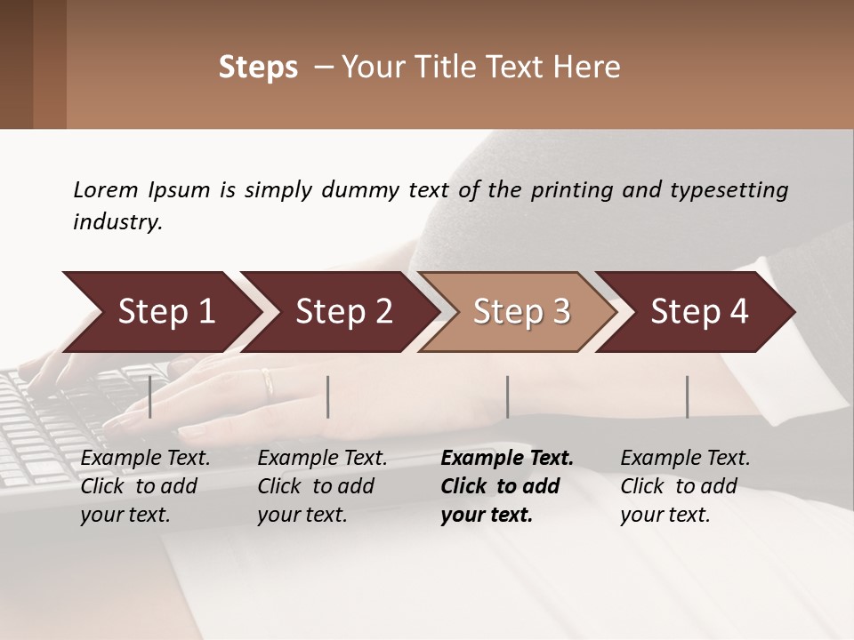 A Pregnant Woman Typing On A Laptop Computer PowerPoint Template