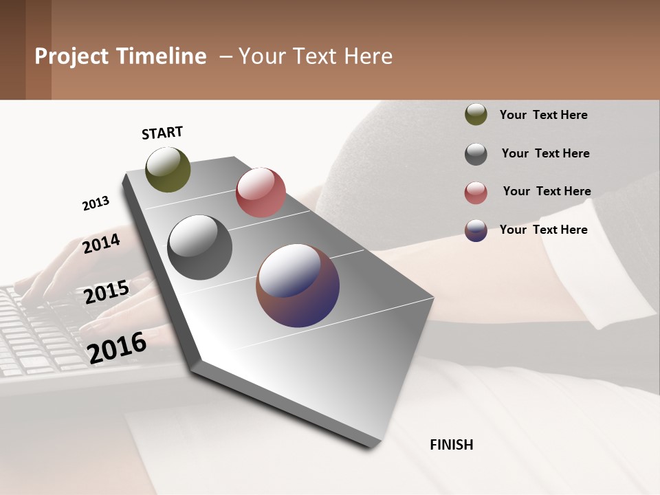 A Pregnant Woman Typing On A Laptop Computer PowerPoint Template