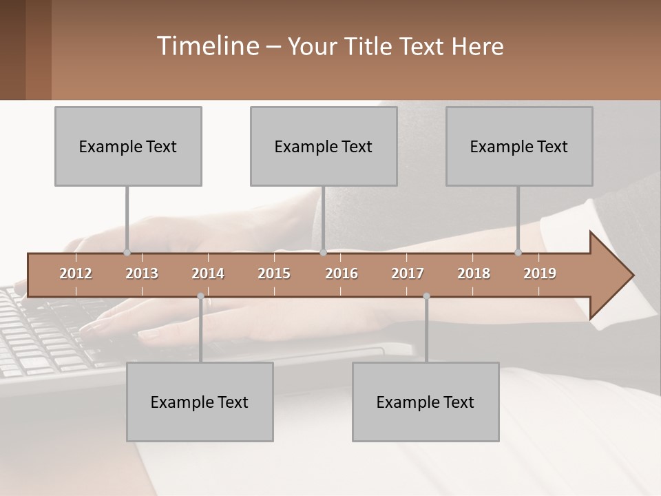 A Pregnant Woman Typing On A Laptop Computer PowerPoint Template