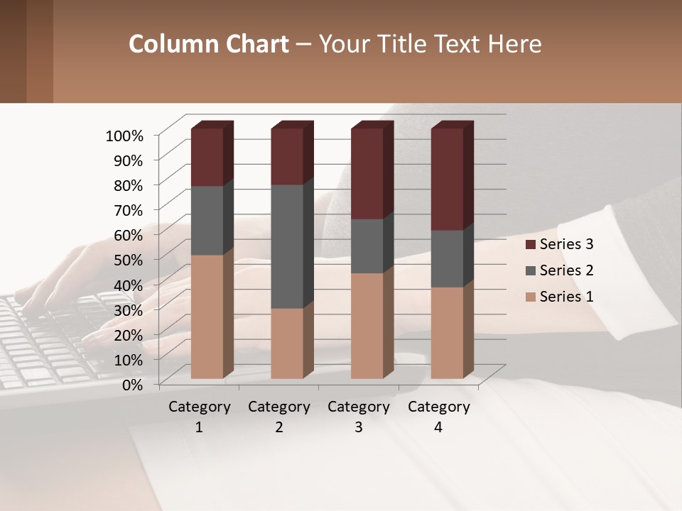 A Pregnant Woman Typing On A Laptop Computer PowerPoint Template