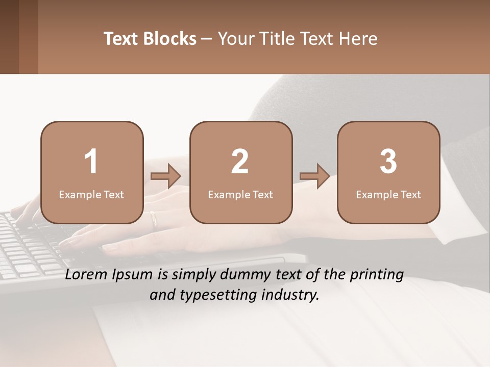 A Pregnant Woman Typing On A Laptop Computer PowerPoint Template