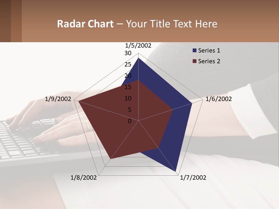 A Pregnant Woman Typing On A Laptop Computer PowerPoint Template