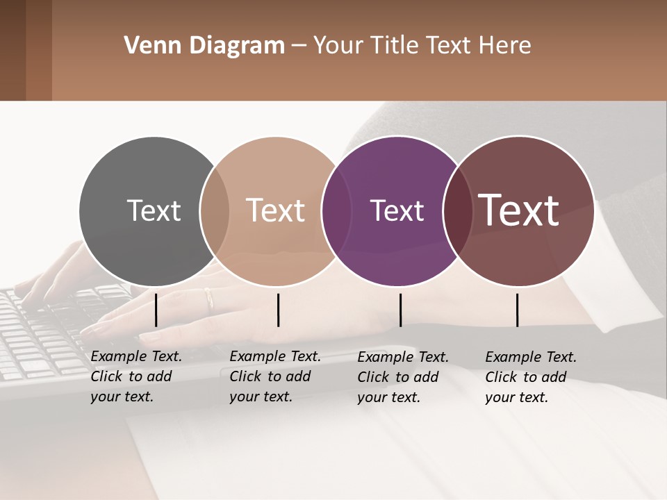 A Pregnant Woman Typing On A Laptop Computer PowerPoint Template