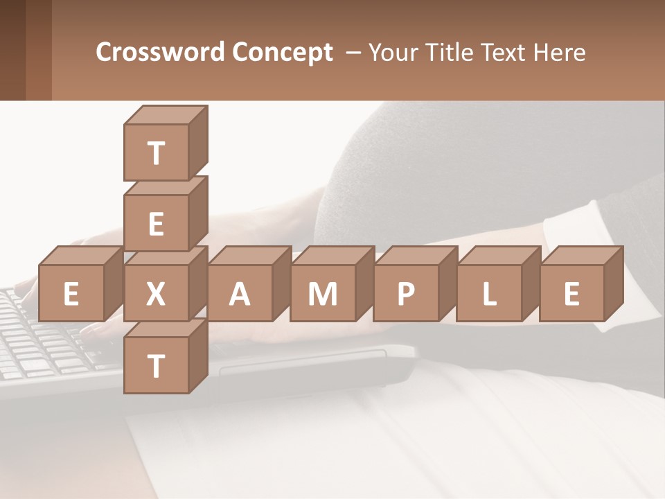 A Pregnant Woman Typing On A Laptop Computer PowerPoint Template