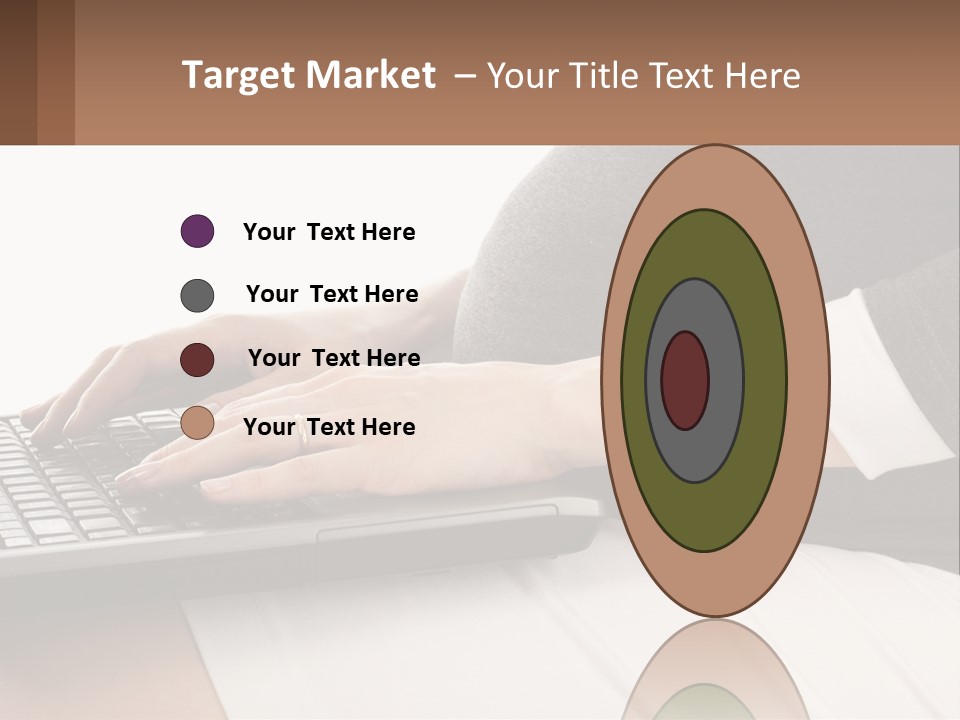 A Pregnant Woman Typing On A Laptop Computer PowerPoint Template