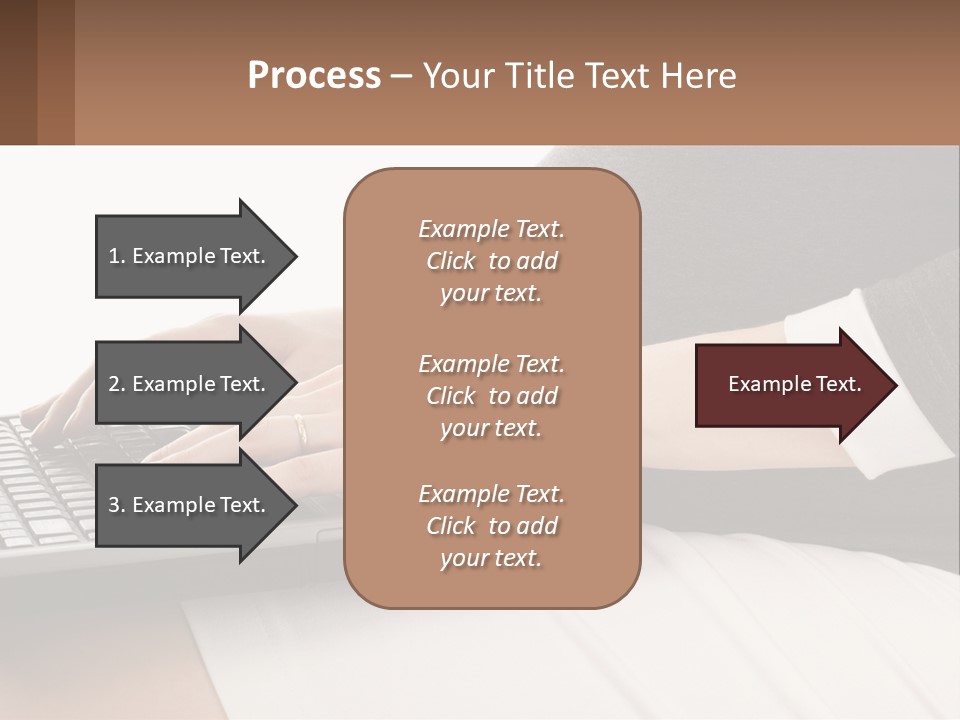 A Pregnant Woman Typing On A Laptop Computer PowerPoint Template