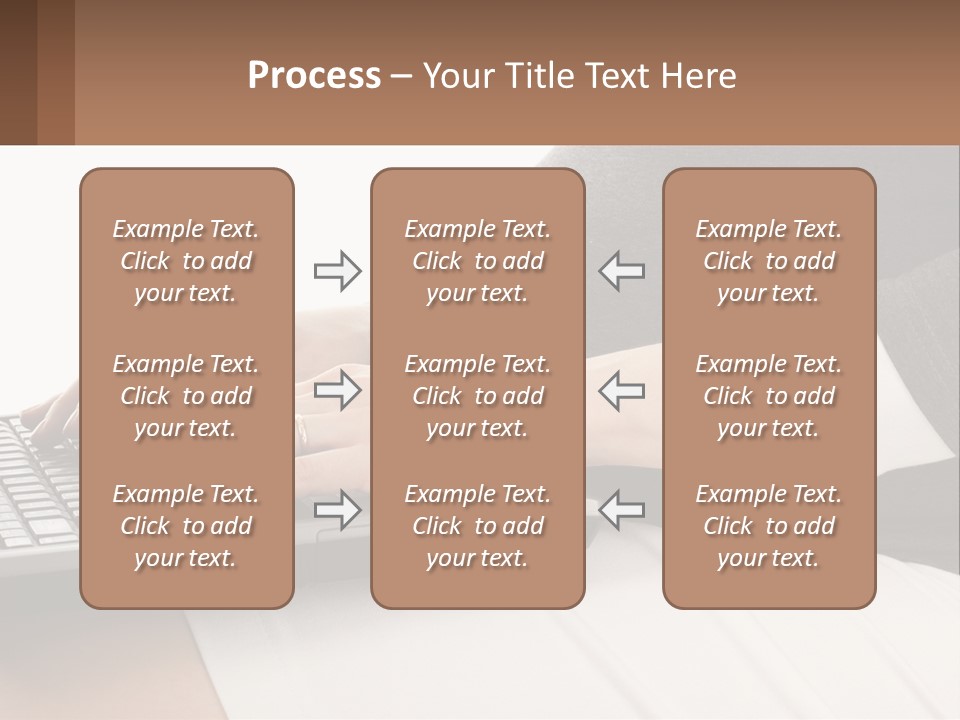 A Pregnant Woman Typing On A Laptop Computer PowerPoint Template