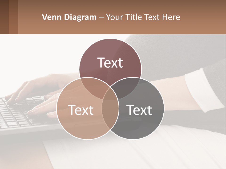 A Pregnant Woman Typing On A Laptop Computer PowerPoint Template