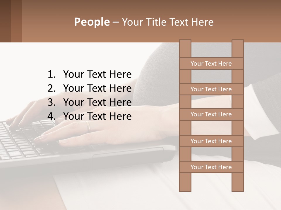 A Pregnant Woman Typing On A Laptop Computer PowerPoint Template