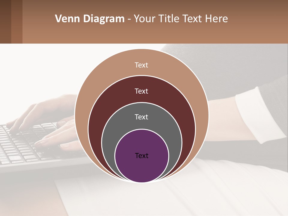 A Pregnant Woman Typing On A Laptop Computer PowerPoint Template