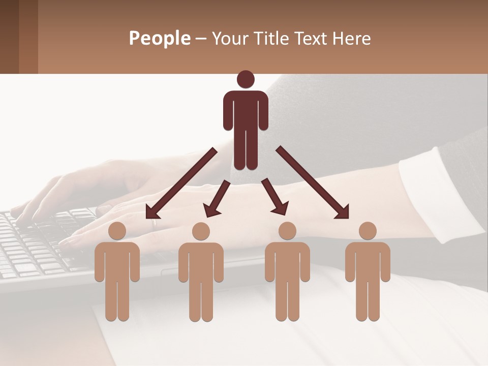 A Pregnant Woman Typing On A Laptop Computer PowerPoint Template